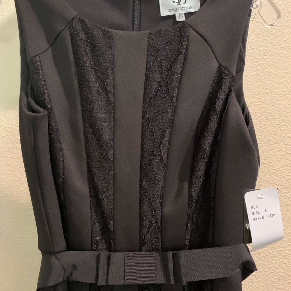 NWT- SD Collection, sleeveless black dress